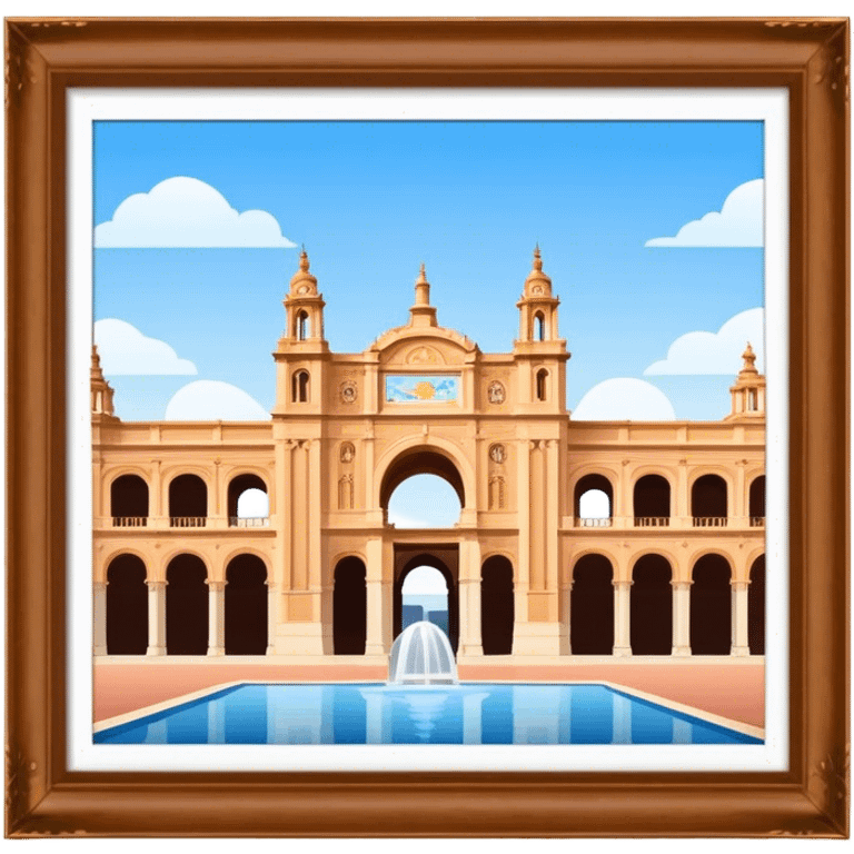 Cinematic Realistic Plaza de España Emoji  emoji