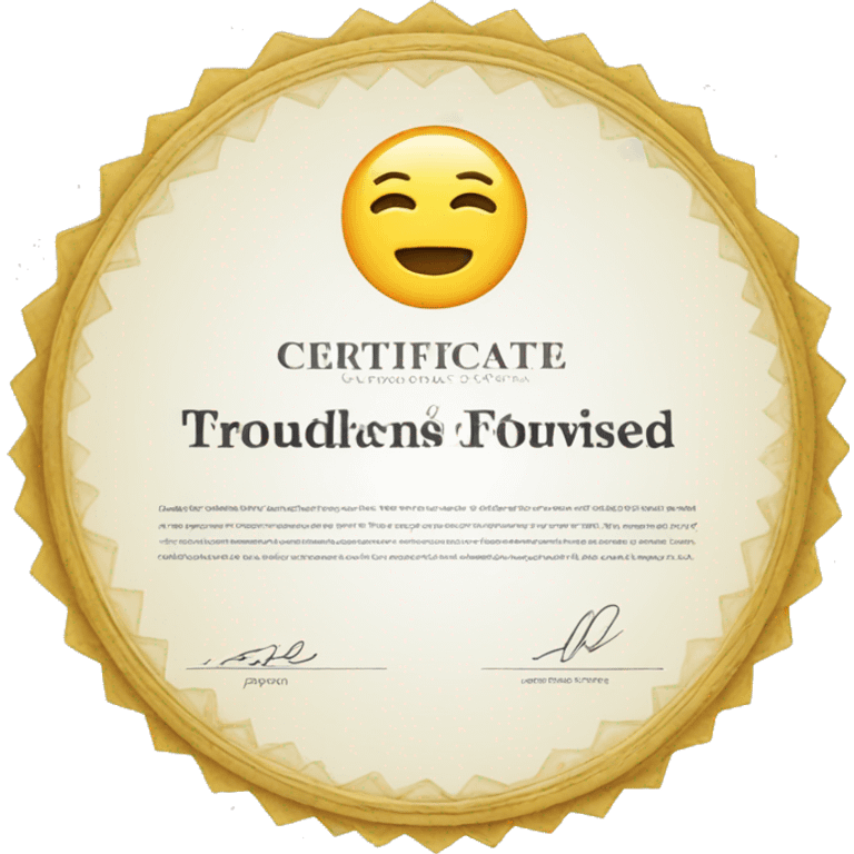 certificate emoji