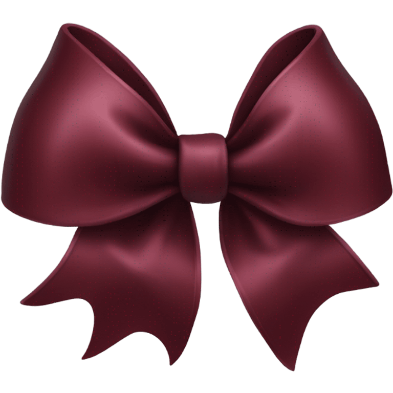 dark red bow emoji