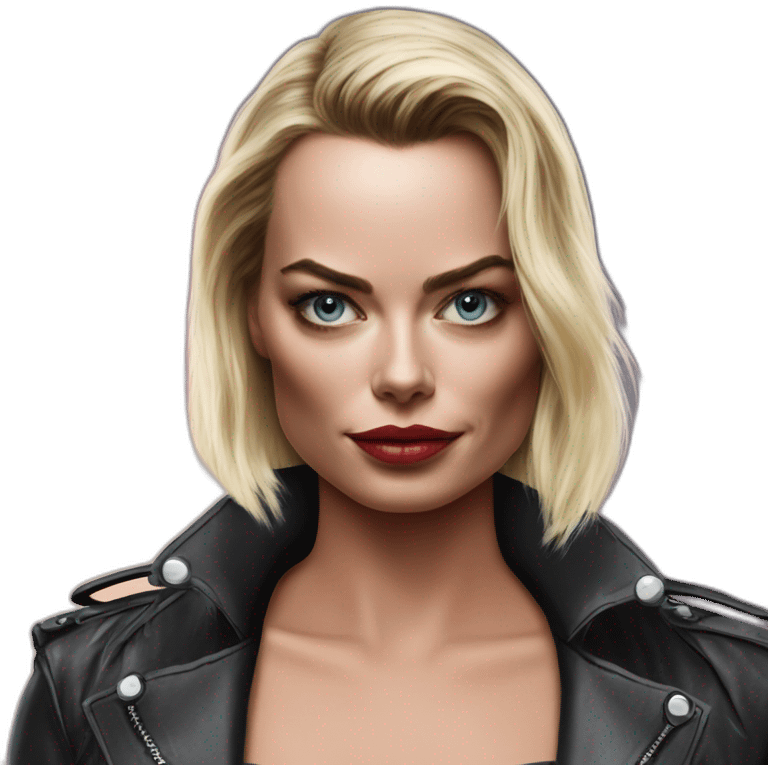 margot robbie as a terminator emoji