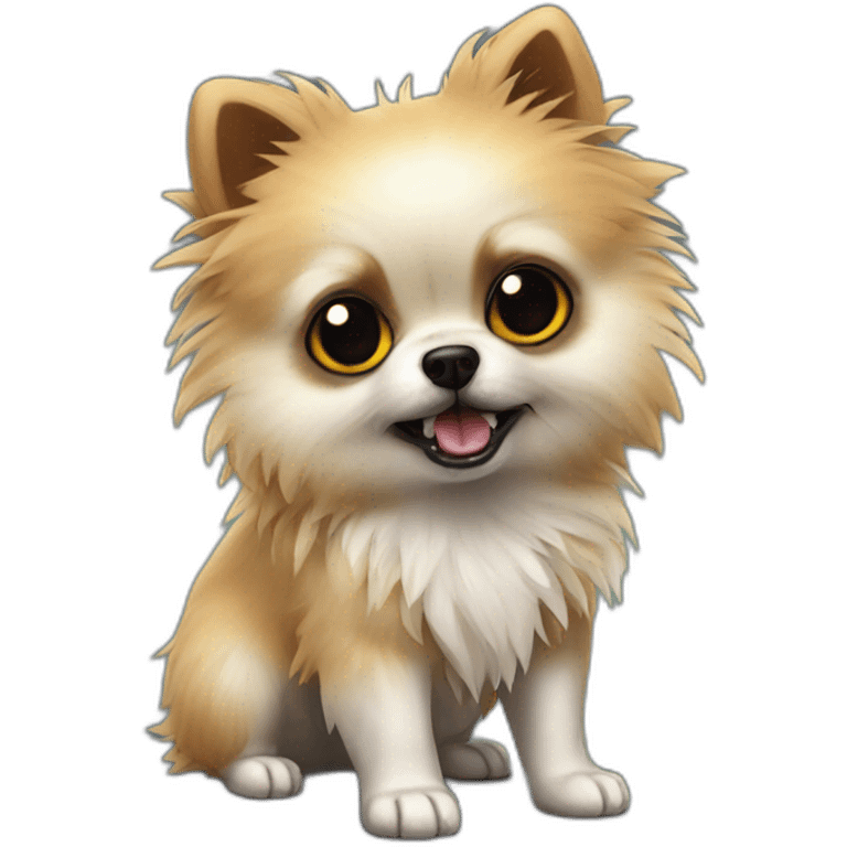 zombie-monster-pomeranian-puppy emoji