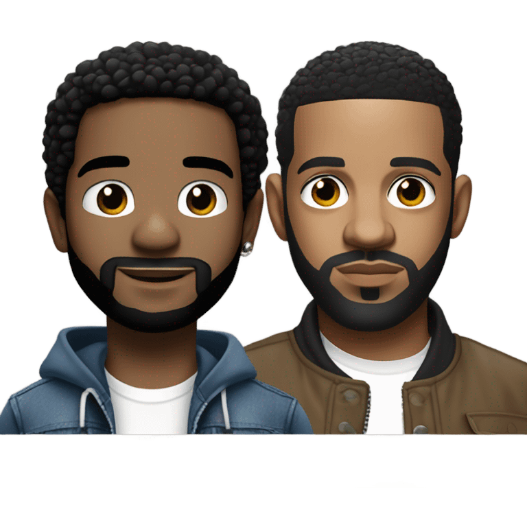 Drake and kendrick lamar together emoji