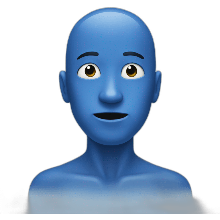 Blue man emoji