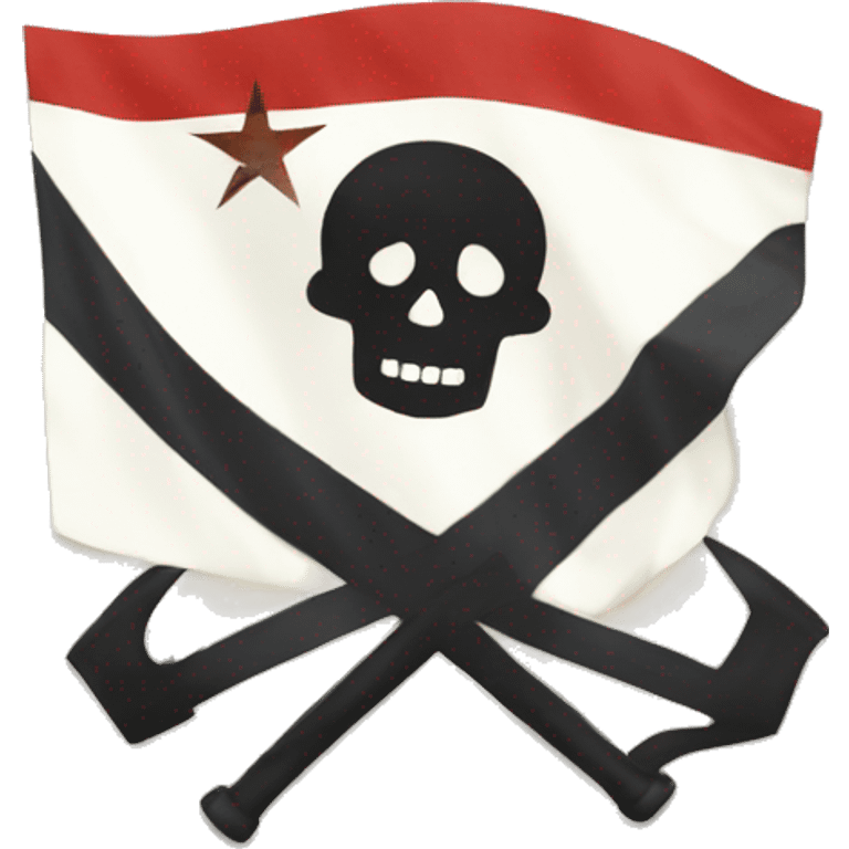 Bandera de guerra a muerte  emoji