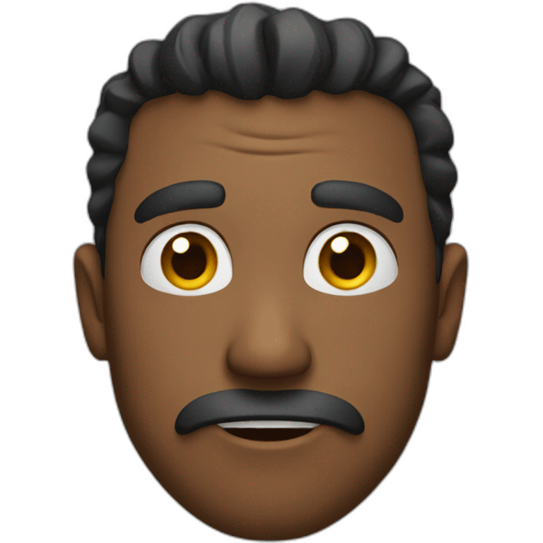 Intimidated man emoji