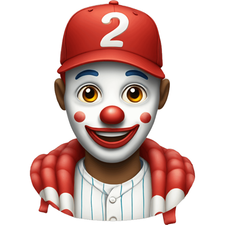  clowns wearing plain red baseball caps emoji