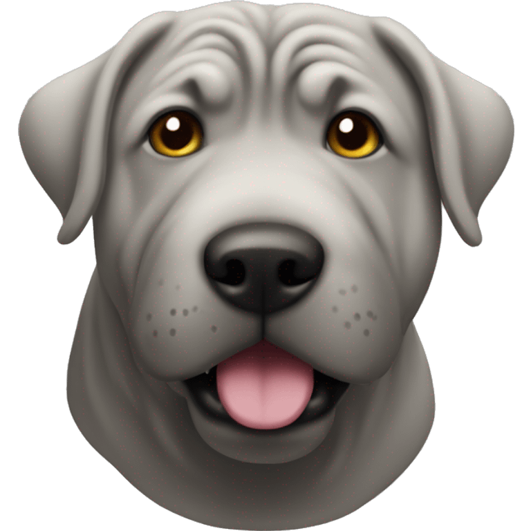 grey shar-peï emoji