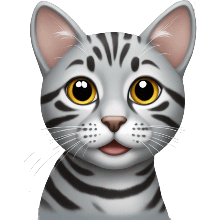 Silver tabby emoji