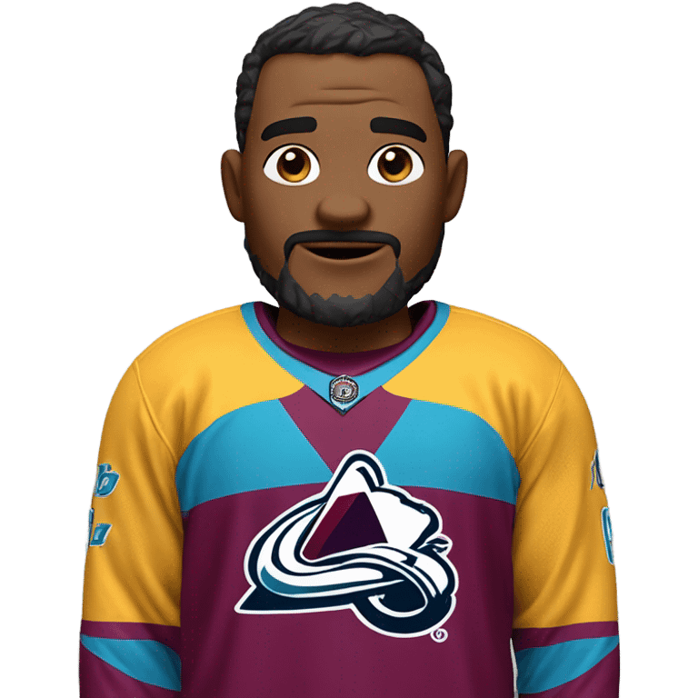 Stitch wearing an avalanche jersey  emoji