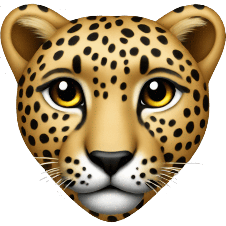 Heart iPhone cheetah  emoji