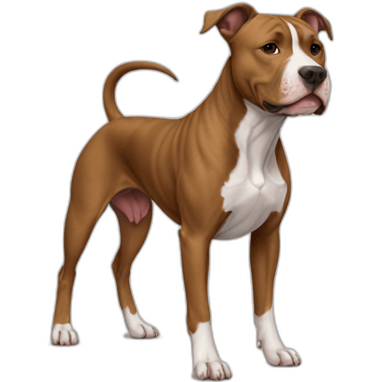 Dog-american-pit-bull-terrier-full-body emoji