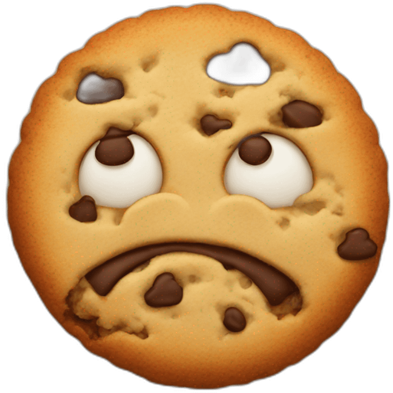 Sad cookie  emoji