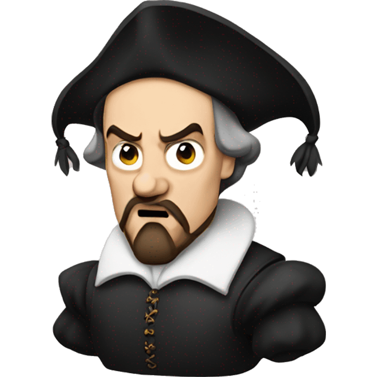 William Shakespeare angry emoji