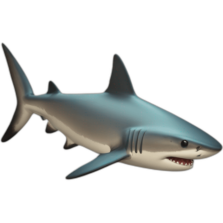 black tip shark emoji