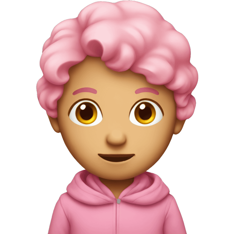 Cute pink person emoji