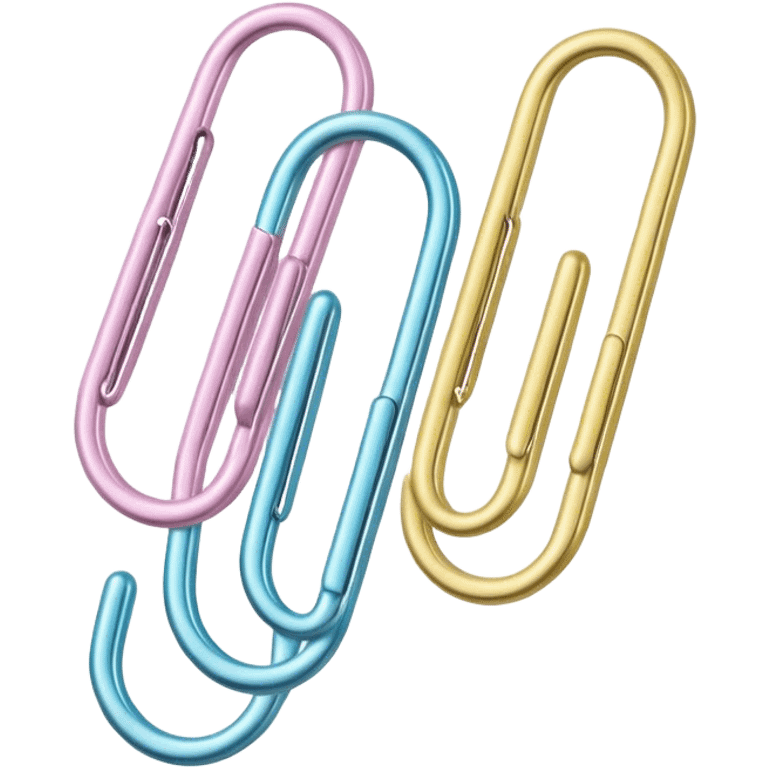 pastel paper clip emoji