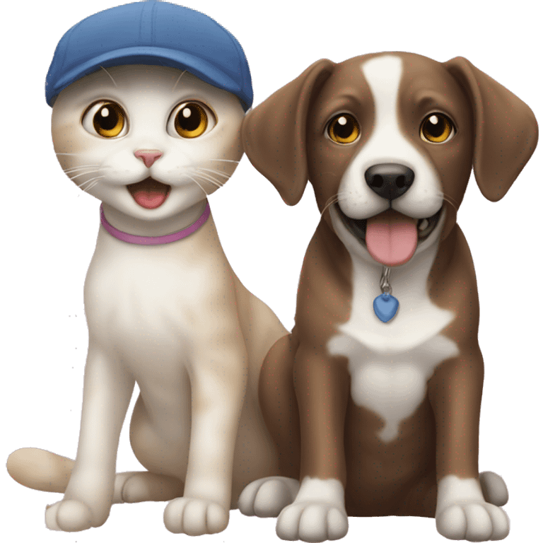 Cat and dog baby’s emoji