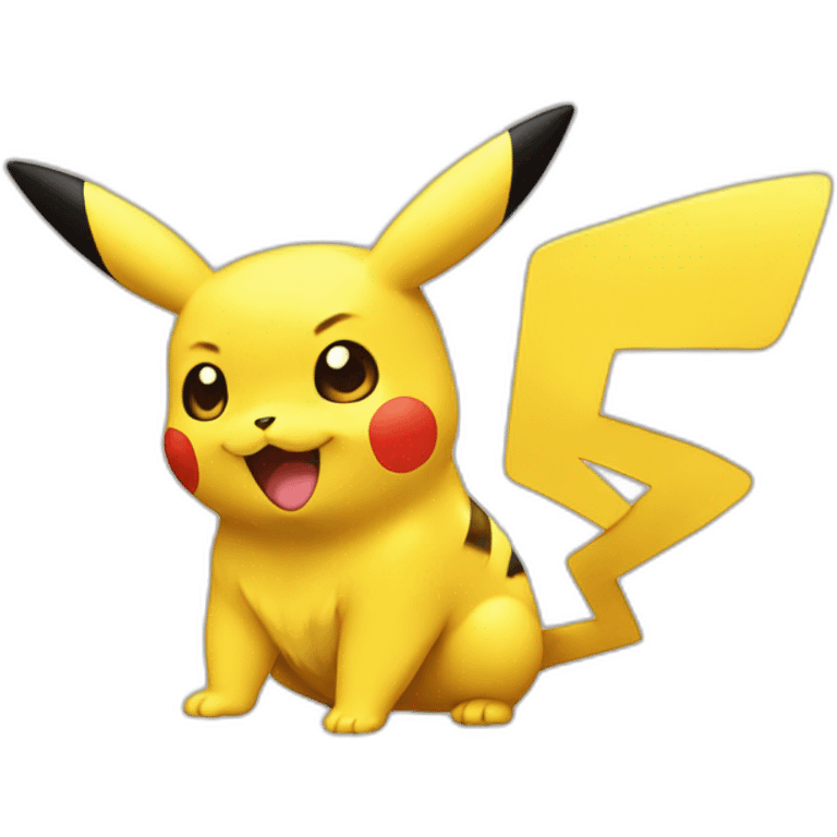 Pikachu love emoji