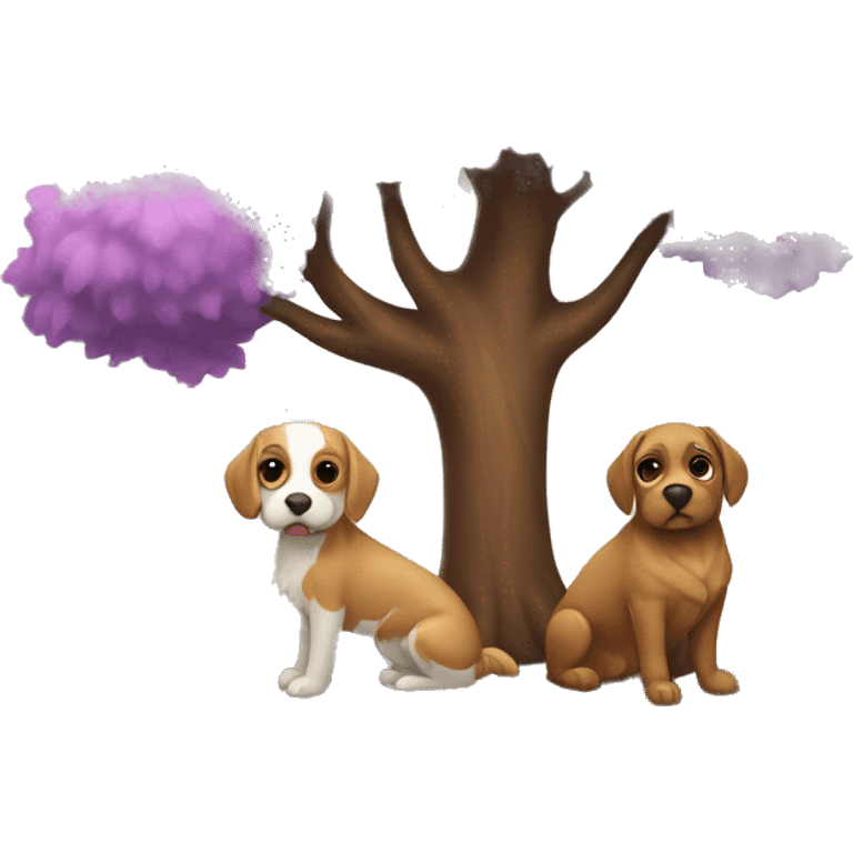 Arbol de perros emoji