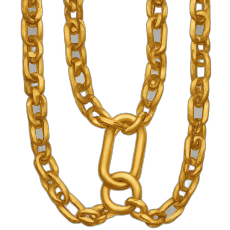 Golden chain emoji