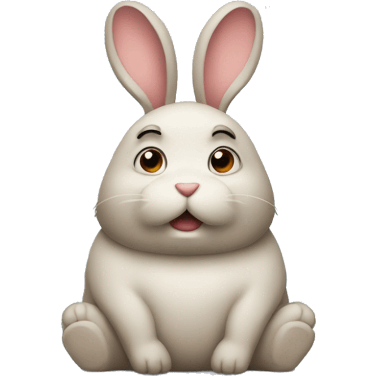 rabbit body unhappy emoji