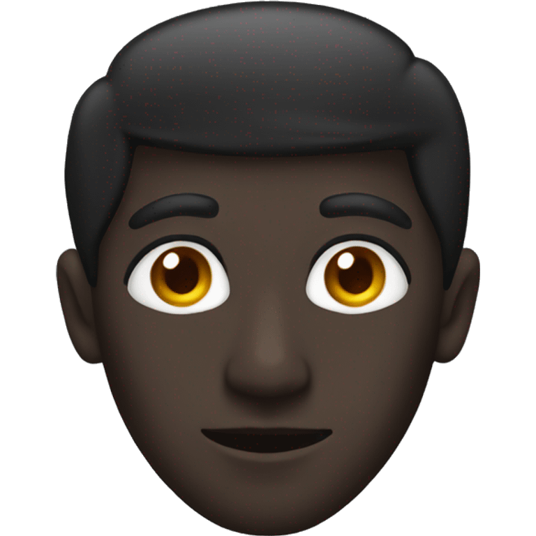 black mans ear, front view emoji