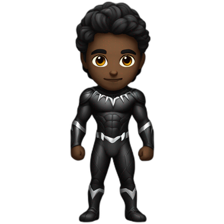 Indian black panther superhero emoji