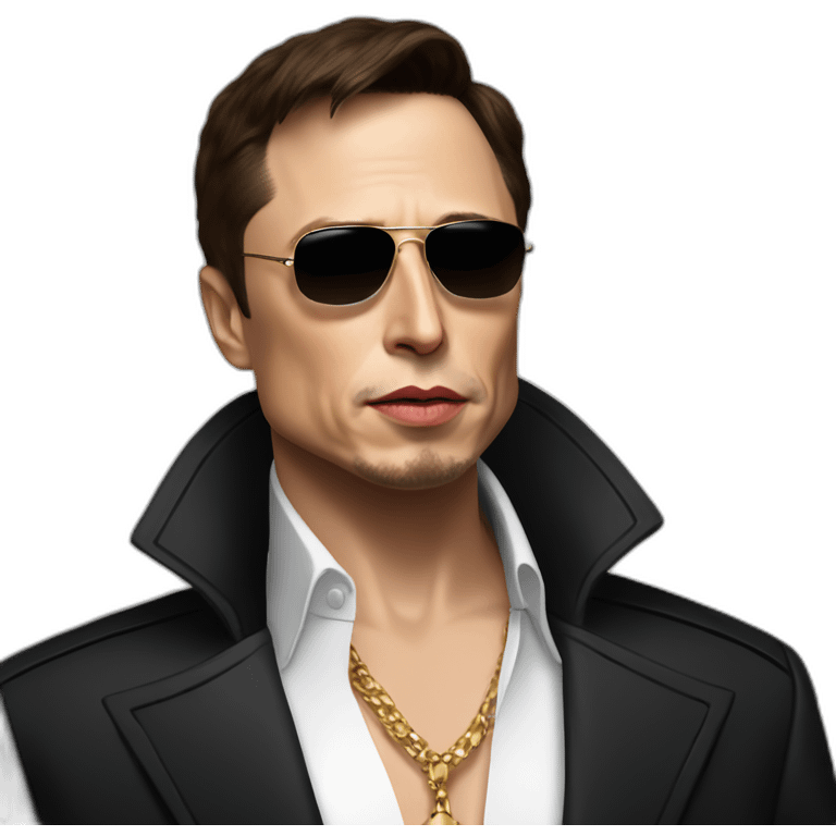 elon musk as tony montana emoji