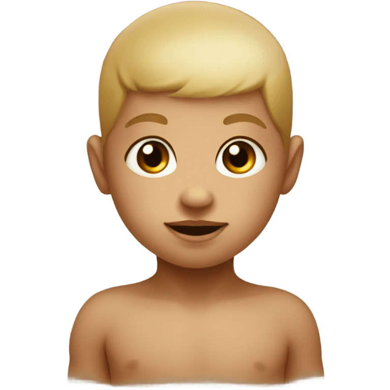 baby emoji head and neck emoji