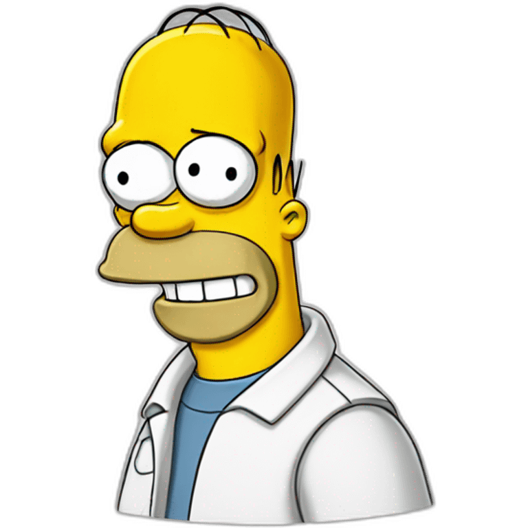 Homer Simpson smiling emoji