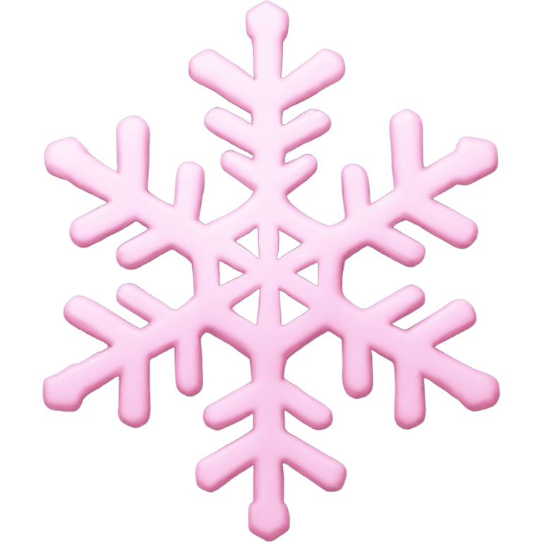 pastel pink snowflake  emoji