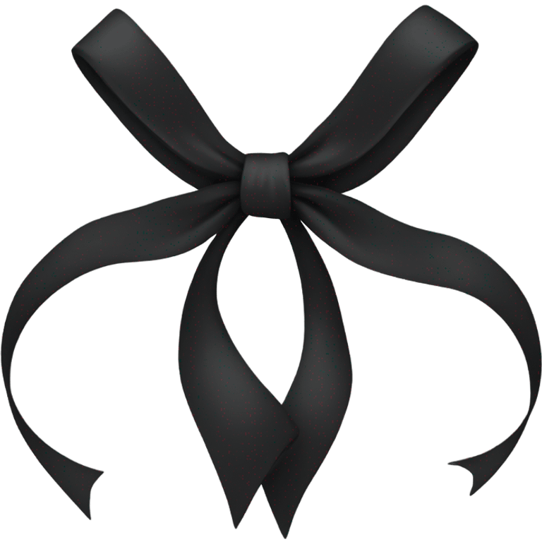 Black bow emoji