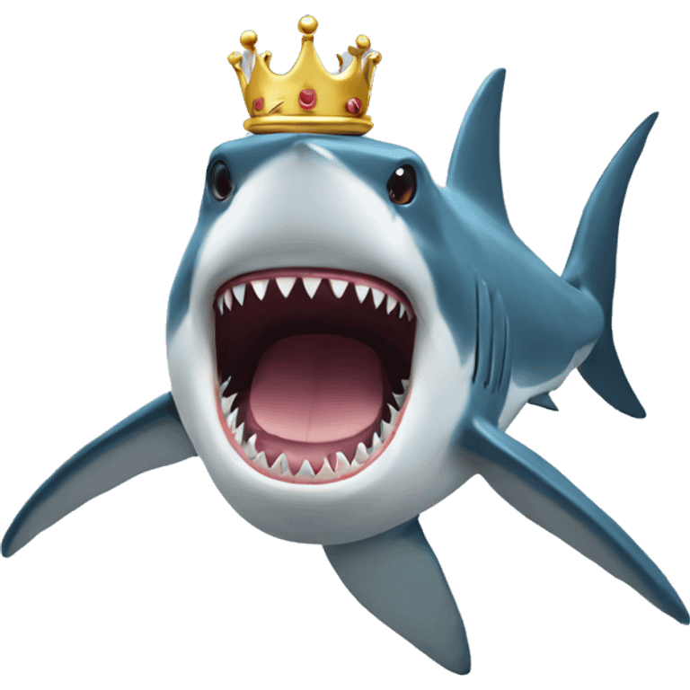 shark with a crown emoji