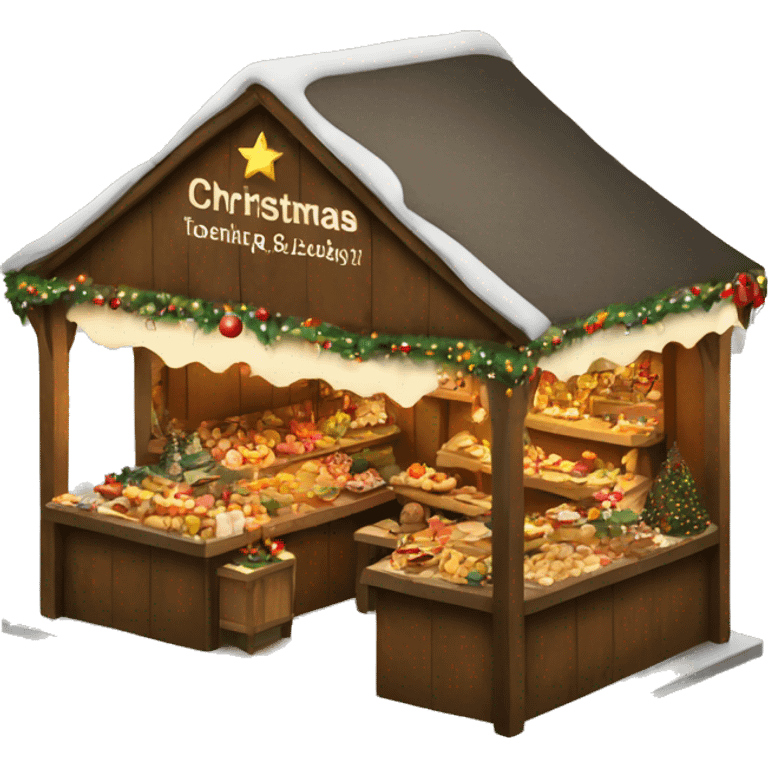 christmas market booth  emoji