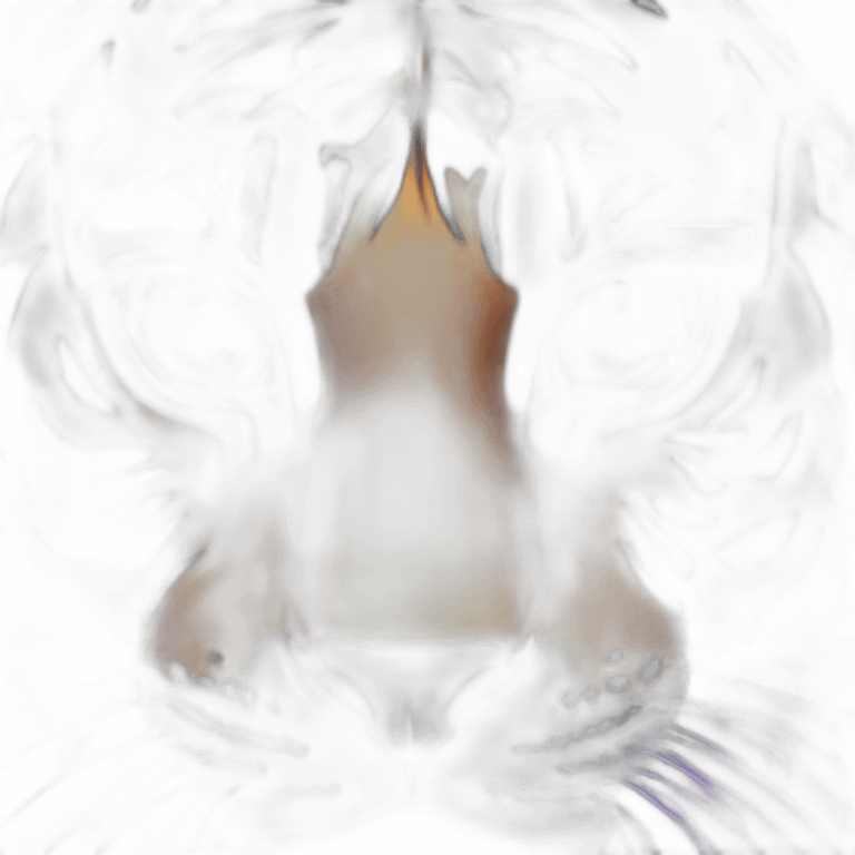 Purple eye tiger emoji