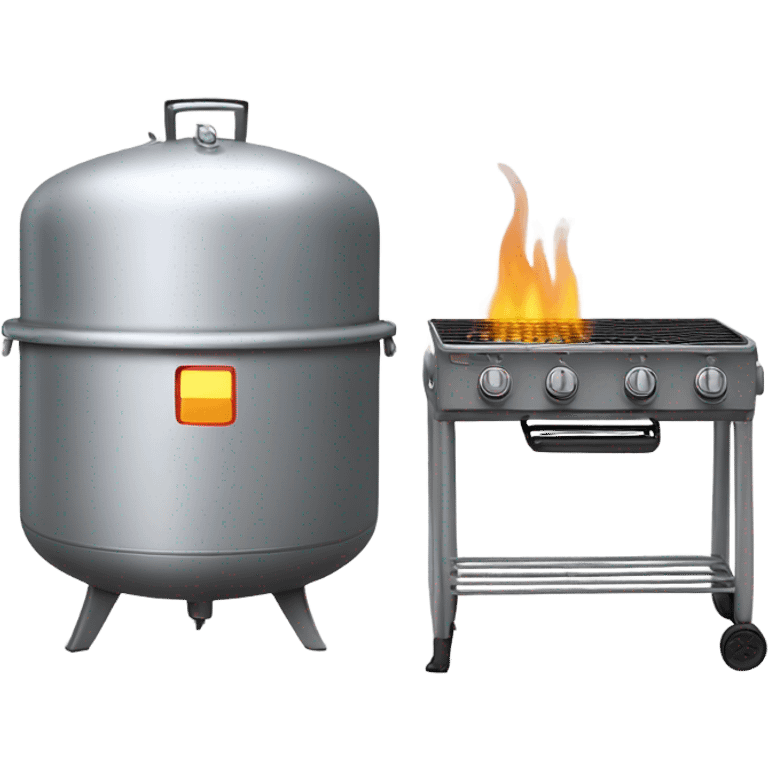 propane tank and grill emoji