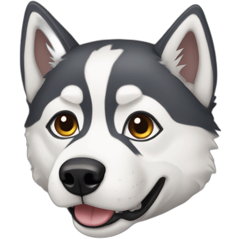 husky dog emoji