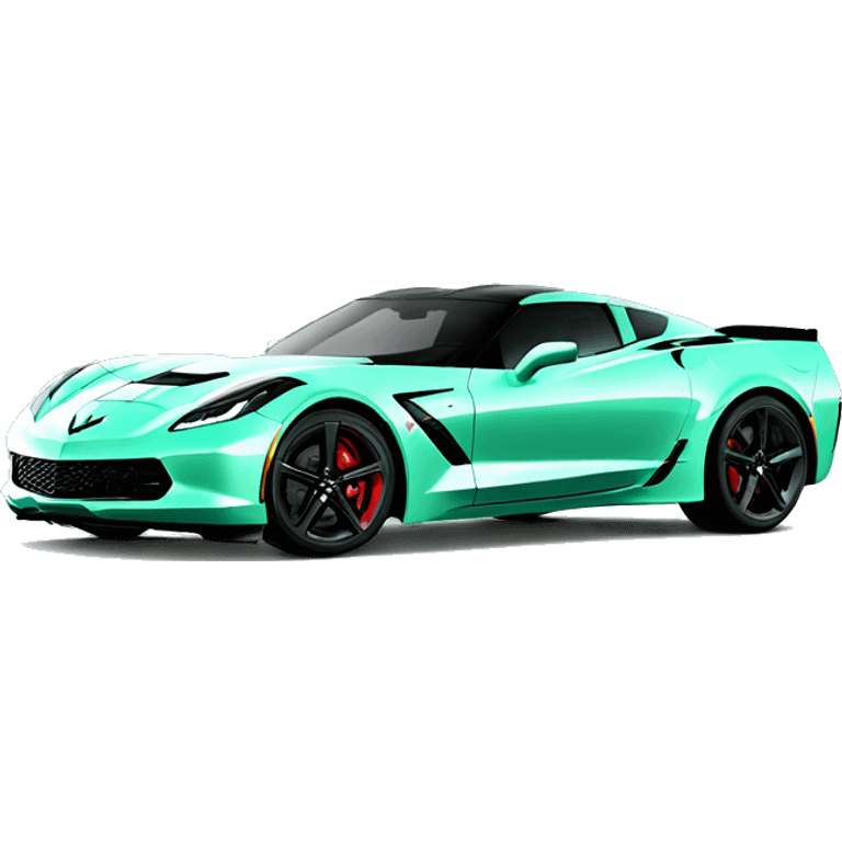 2024 Corvette mint green emoji