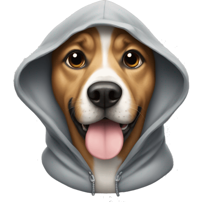 Dogs with hood emoji