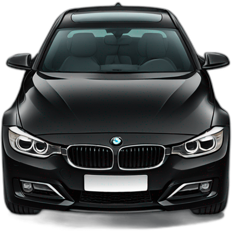 Black BMW 3 Series, the F30 generation  emoji