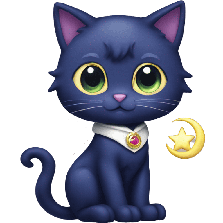 Sailor moon Luna cat  emoji