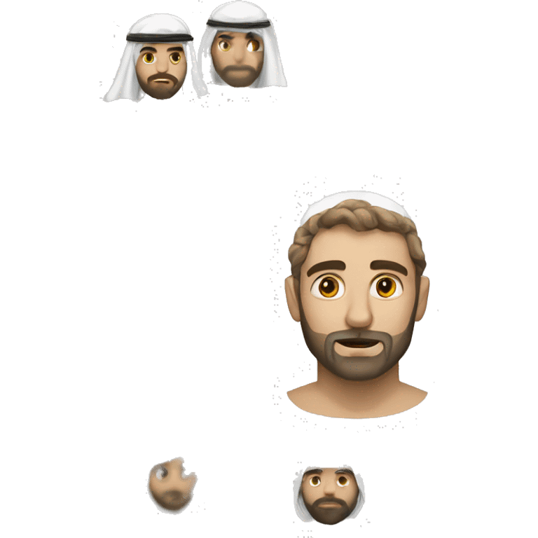 white man with arab shumagh emoji