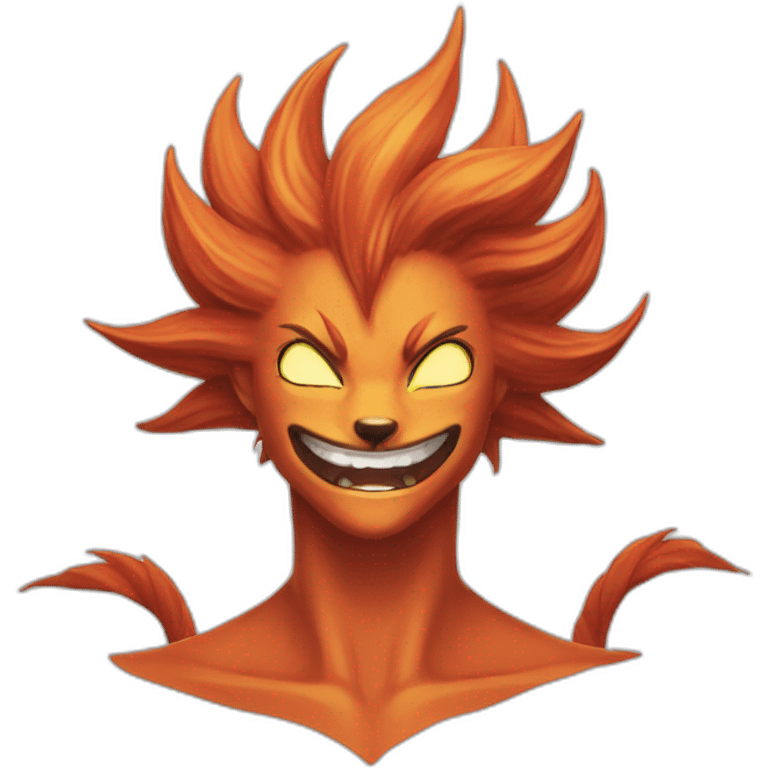 Kurama Nine-Tailed smile emoji