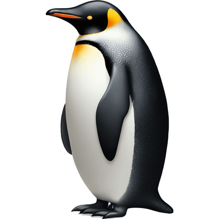 Sad penguin looking over its shoulder  emoji