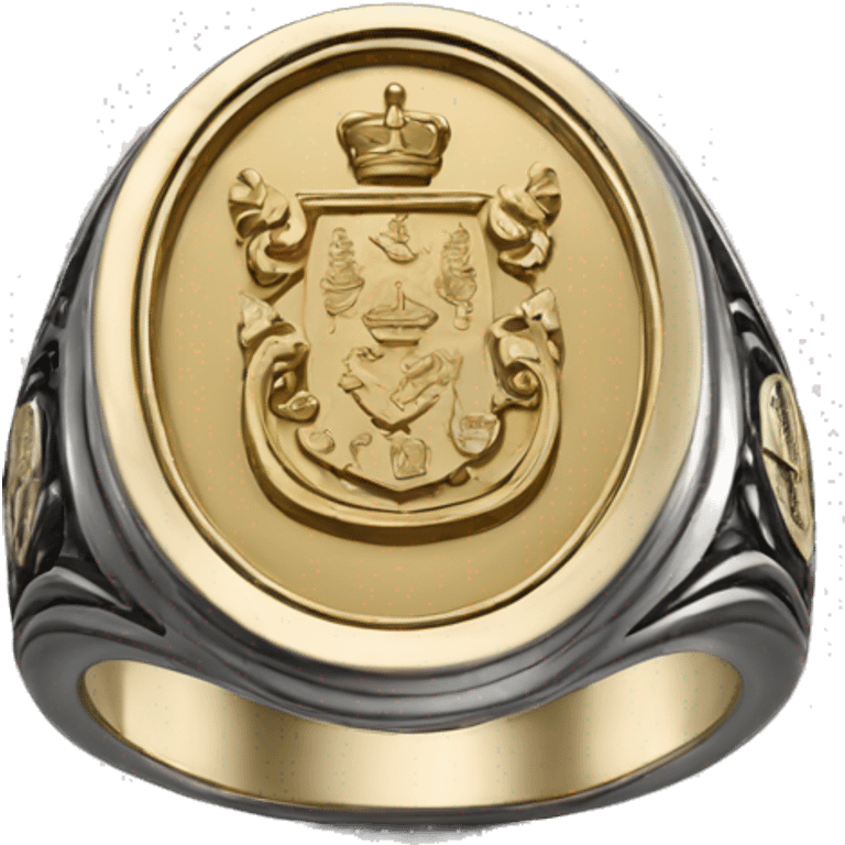 signet ring with coat of arms emoji