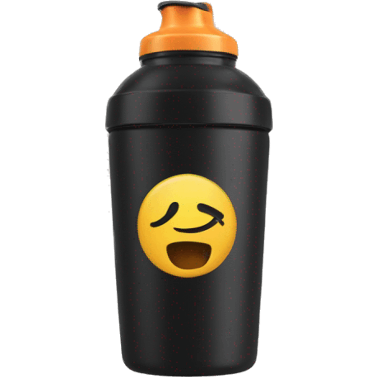 black fitness shaker emoji