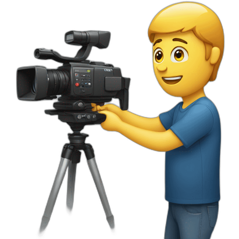 Video operator with camera emoji