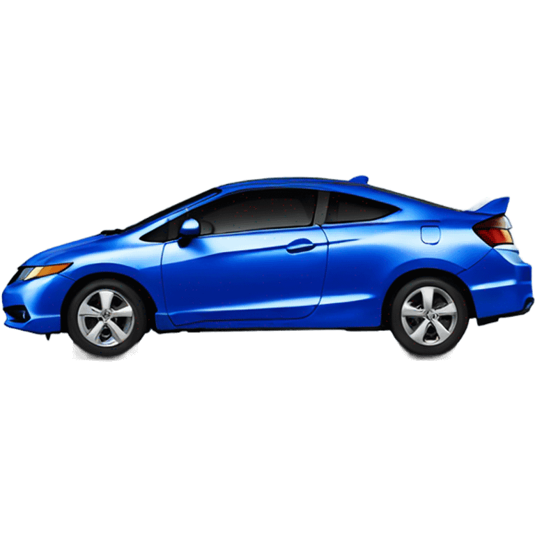 Blue 2010 Honda civic coupe emoji