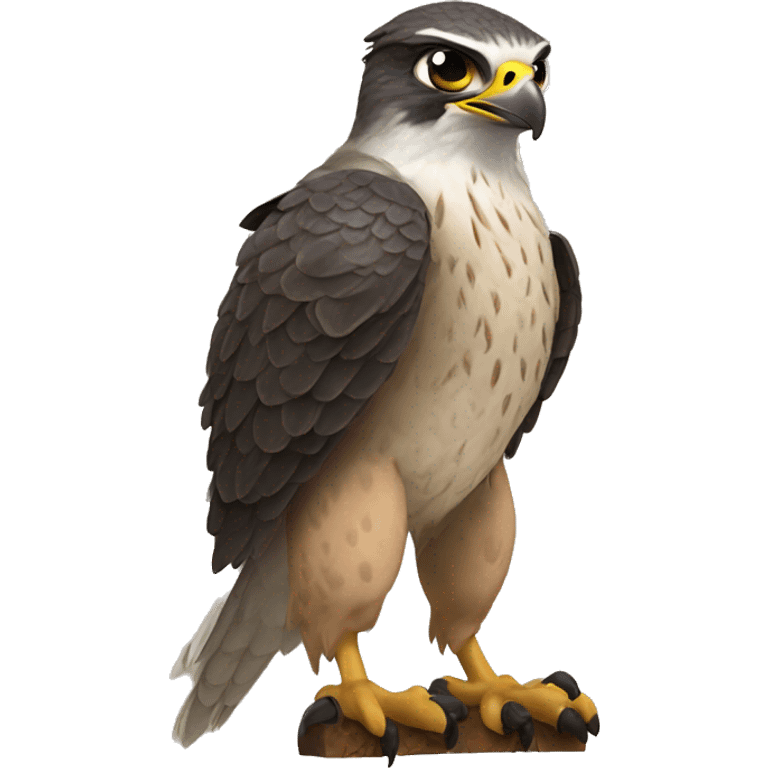 the falcon cannot hear the falconer emoji