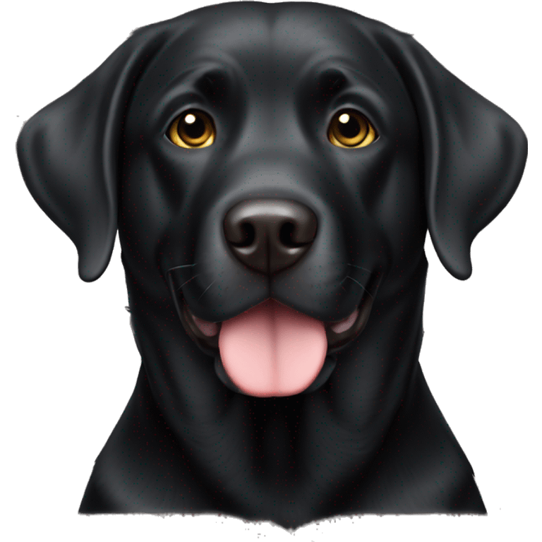 Male English Black Lab emoji